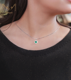 Humnava Ring & Studs (green)